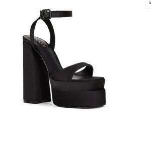 RAYE Casia Ankle Strap Platform in Black